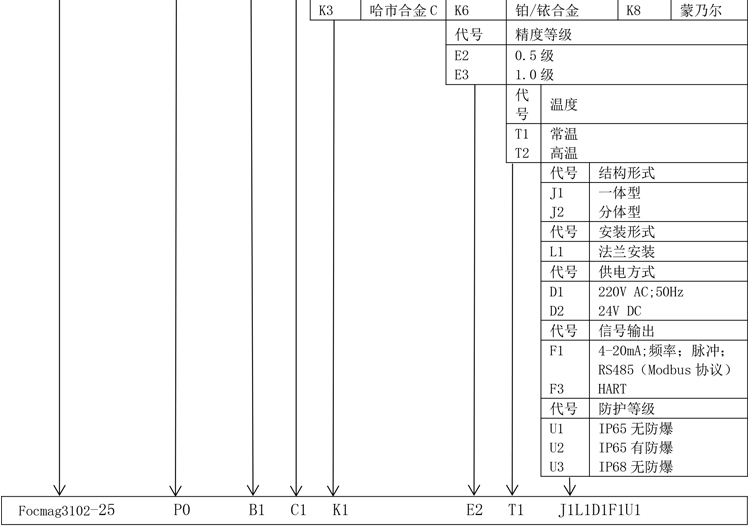 Focmag3102智能电磁流量计产品选型